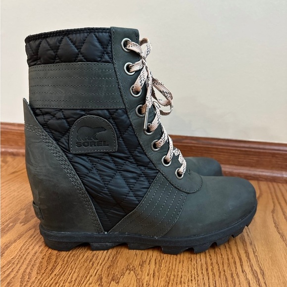 Sorel Lexie Wedge Boots Womens Size 10 - Picture 1 of 7